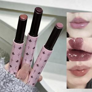 TEMU HERORANGE호시노 아사워 솔리드 립글로스 촉촉한 유리알 광택 멜팅 립밤