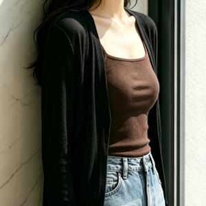 TEMU 여름 여성용 다용도 선크린 가디건, 얇고 통기성 좋은 에어컨 셔츠, 겉옷 코트, 가벼운 드레이피 롱슬리브 탑