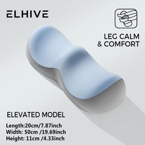 TEMU ELHIVE W자형 다리 높이기 베개, 메모리폼 무릎 베개 (수면용), 침대용 다리 받침 웨지, 휴식용 발 받침 및 발목 쿠션, 5.7인치 높이 조형 다리 베개, 깊은 수면을 위한 존 디자인, 세탁 가능한 커버, 데일리 필수품
