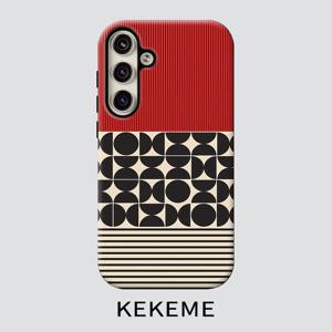 KEKEME 가로 세로 필름 2-in-1 휴대폰 케이스, 삼성 갤럭시 S26 S25 S24 S23 S22 S21 S21+ S21 울트라 플러스 FE 엣지 S20 A15 A16 A17 A23 A32 A34 A35 A36 A52 A53 A54 A55 A56 호환, 풀커버 낙하 방지, 스타일리시하고 미니멀한 디자인, 남녀공용