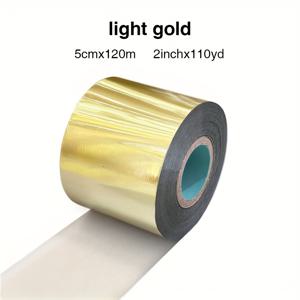 TEMU 2인치*110야드/5cm*120m, 핫 스탬핑 골드&실버 포일 - 고급 금박 엠보싱용 | 포장, 인쇄, 공예에 이상적 | 고품질 메탈라이즈드 필름 | 종이, 플라스틱, 가죽 등 다양한 용도 | 사용하기 쉬운 열전사 솔루션