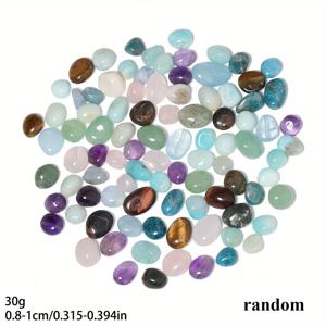 TEMU 8-10mm 랜덤 혼합 불규칙한 천연석 구슬, 마노, 아쿠아마린, 인회석, 아마조나이트, 호랑이눈석, 모르가나이트, 주얼리용 흩뿌려진 구슬 DIY 정교한 엮은 팔찌, 목걸이, 귀걸이, 펜던트, 핸드메이드 구슬 재료, 휴일 선물