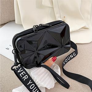 TEMU 하드 쉘 화장품 가방 휴대용 싱글 숄더 크로스바디 워시백 오버나이트 백 작은 사각형 신선하고 달콤한 스타일 여성 핸들백 초경량 크로스바디 싱글 숄더 백