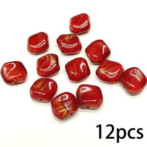 TEMU 12mm 유리 장미 꽃 주얼리 제작 재료, 목걸이, 귀걸이, 휴대용 가방 펜던트 및 기타 수제 추가, 핸드 비드 루스 비드 귀걸이 커튼 비드 체인 조명 추가에 사용 가능