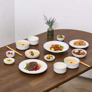 TEMU 로얄튜더 핸드메이드 도자기 식기 12P 세트 2인 구성