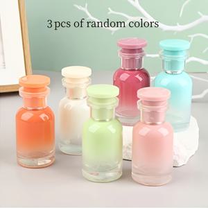 TEMU 랜덤 색상 30ml/1.01oz 용량 그라데이션 컬러 유리 향수 스프레이 병 3개, 빈 병. 여행 시 휴대하기 편리함. 재사용 가능. 사랑하는 여자친구나 아내에게 선물용으로 적합 (빈 병)