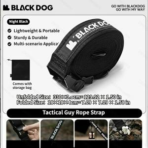 TEMU BLA DOG 택티컬 가이라인 로프 무료 보관 가방 포함 - 캠핑 텐트용 코일, 차양 스트랩, 방풍 반사 로프, 빠른 고정 조절, 아웃도어 장비, 타프 설치 및 휴일 장식용 (마그네슘 없음)