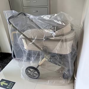 TEMU 3개입 점보 120Cm X 140Cm 카트 투명 먼지 덮개 카트 습기 방지 보호 덮개 플라스틱 방진 보관 가방 카트 먼지 및 비 덮개 이사 가방