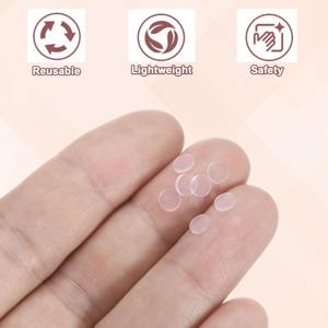 TEMU 60개입 피어싱 버프용 논풀 피어싱 디스크, 투명 디스크 패드 안정화 플라스틱 귀걸이 뒷면 스토퍼, 3/7/9mm 귀lobes 지지 패치