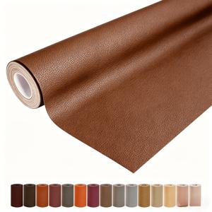 두꺼운 스크래치 방지 접착식 PU 인조가죽 수리 패치(1롤) - 30*95cm/*37.40인치 크기. 방수, DIY 재단 가능, 간편한 설치 및 세척. PU 가죽 제작. 가구, 자동차 시트, 사무용 의자에 적합. PU 가죽용 빠른 수리 및 리폼 스티커