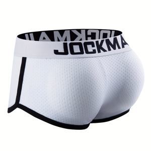 TEMU JOCKMAIL 남성용 속옷 드로즈 섹시 로우 웨이스트 레터링 나일론 메시 앞면 및 뒷면 컵 스펀지 패드 탈부착 가능 힙업 속옷
