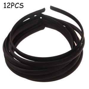TEMU 12개 0.4인치 (10mm) 리본 헤어 밴드 헤어밴드 용품, 헤어 랩 헤어 세트 제작용, 부티크 헤어 추가
