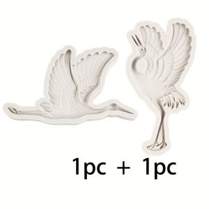 TEMU 2개 세트 크레인 모양 레진 실리콘 몰드 - 에폭시 레진, 석고, 왁스용 DIY 공예 몰드, 비누 만들기, 캔들 만들기, 클레이 피규어 - 셀프 스타터 프로젝트 & 수제 선물