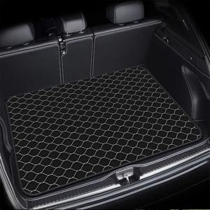 TEMU 1개 헥사곤 그리드 패턴, 모든 차량, SUV, 트럭용 쉬운 청소 바닥 매트 - 스크래치 방지 내부 바닥 라이너, 스타일리시한 대비 디자인, 내구성 있는 소재, 트럭 소유자를 위한 디자인