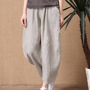 TEMU 여성 여름 9부 빅사이즈 캐주얼 데일리 캐주얼 통근 부드럽고 편안한 와이드 팬츠 슬림소녀