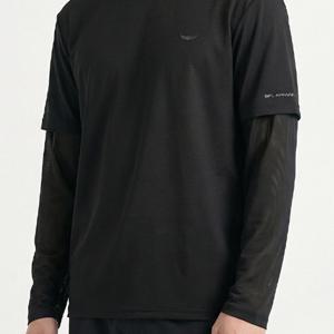 TEMU [BFL] 남성 냉감 반목 쿨티 일체형 토시티셔츠 골프 아웃도어 등산 작업복