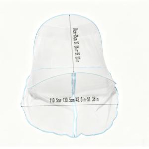 TEMU 휴대용 모기장, 1인용 설치 불필요 모기장, 접이식 지퍼형 침낭, 가정/여행/기숙사 사용, 두꺼운 모기장, 통기성 디자인