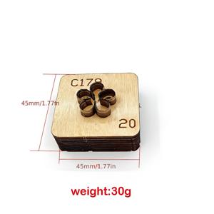 TEMU C179 핸드메이드 가죽공예 다섯 꽃잎 꽃 다이, 가죽 커팅 다이, 나무 다이 홀더, 정밀 스탬핑 다이, DIY 헤어 액세서리 커팅 도구