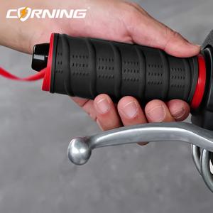 TEMU CORNING 및 자전거 핸들바 커버 1개, 충격 흡수 테이프 포함 - 로드 바이크, 전기 자전거, , 자전거용 미끄럼 방지 실리콘 케이스, 핸들바에 적합, 로드/레일 트레일용 내구성 보호 랩