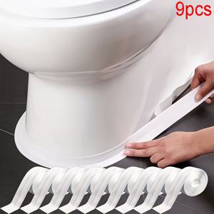TEMU 9롤 자체 접착 PVC 실링 스트립, 실링 테이프, 샤워실, 주방, 욕실 및 모서리 장식에 적합