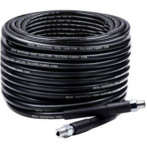 TEMU 고압 세척기 배수 클리너 세트 100FT, 최신 5800PSI 배수 청소 호스 1/4인치 NPT