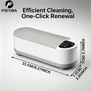 TEMU FEIYBA 주얼리 안경 청소기, 다기능 무선 진동 클리너. 고주파 진동으로 360° 딥 클리닝 제공. 안경, 메이크업 브러시, 치아 교정기, 칫솔, 시계 및 기타 아이템의 표면 오염 제거에 적합. 컴팩트하고 휴대가 간편한 디자인으로 가정, 사무실, 비즈니스, 여행용으로 적합. Type-C 충전 , 가족과 친구를 위한 이상적인 선물.