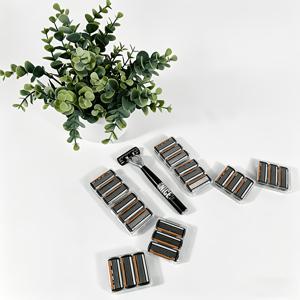 TEMU 남성용 수동 면도기 세트, 손잡이 1개와 면도날 24개, 사각지대 없는 전신 제모, 메탈 손잡이, 스테인리스 스틸 면도날, 겨드랑이 털과 가슴털 제모 가능, 남녀공용, 일상 가정용, 발렌타인데이 및 아버지의 날 선물