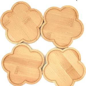 TEMU 4pcs 플로럴 컵받침, 핸드메이드 플레이스매트, 빈 베이스 트레이, 음료 컵받침, 아트 접시, 아이템, 내열성 및 화상 방지 그릇 및 접시 매트