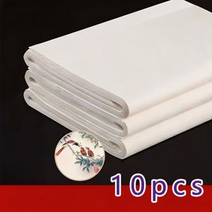 TEMU 초대형 수제 중국 수묵화지, 서화용 - 점보 롤 대형 시트, 전통 붓 그림, 수채화, 수묵화용 반성숙 무산성 종이, 미술 프로젝트용 (제목 없음, 응용 분야에 적합)