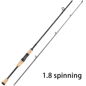 TEMU /5.9Ft 바다 물고기 및 민물 낚시 도구, 탄소-유리 복합 재질, 가볍고 튼튼하며 내구성이 뛰어남, 배스, 송어, 북부 파이크 및 기타 물고기 종류의 빛나는 물고기 물고기 신호를 정확하게 포착