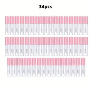 TEMU 1.2ml 립글로스 튜브 립글레이즈 튜브 메이크업 터치업 립글로스 디스펜싱 34개입
