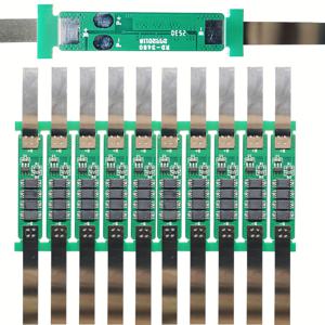 TEMU 10개/5개 3.7V 3A/5-6A 리튬이온 배터리 BMS PCM 보호 보드, 백킹 스트립 포함, 18650 리튬이온 배터리용