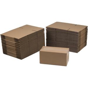 TEMU 40개 13 X 8 X 9cm 배송 박스, 소형 골판지 상자, 크라프트 골판지 상자. 소규모 비즈니스, 우편 포장, 튼튼한 골판지 포장에 적합. 내구성 있는 접이식 우편 포장, 공예품, 선물, 신학기 택배 박스에 이상적. 작은 의류 및 액세서리에 완벽, 작은 물건 보관을 위한 공간 절약형 디자인. 접이식 상자