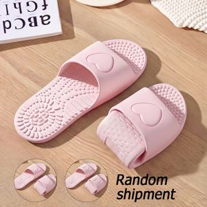 TEMU 휴대용 여행 출장 슬리퍼, 남녀공용, 접이식, 저소음, 경량, 커플 욕실, 여성 여행 해변 출장 호텔 샤워, 남성용, 2가지 패턴 랜덤, 여성 신발