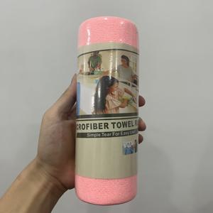 TEMU 핑크색 특대형 롤 극세사 자동차 청소 타월 60개, 재사용 가능한 청소 천 롤, 간편한 손으로 찢어지는 극세사 타월 롤, 재사용 가능한 청소용 물티슈, 가정용 주방 타월 롤, 세차용 천, 다용도 대용품, 자동차, 거실, 침실, 주방 청소 용품에 적합, 집들이 선물