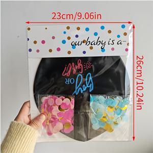 TEMU 3개 배경 장식 멀티컬러 콘페티 성별 공개 파티 용품 - 아내 남편 공동 공개 사진 기념 분위기 장식품 - 스팽글 콘페티 혼합 세트, 발렌타인데이 웨딩 촬영 소품