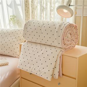 TEMU 싱글레이어 이중거즈 여름 이불, 여름용 에어컨 담요, 경량 낮잠 담요, 시원하고 편안한 체크무늬 여름 이불, 타월 싱글 이불 - 베개 커버 미포함 - 발렌타인데이 선물 - 통기성, 보온 단열