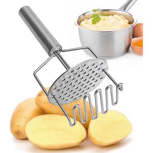 TEMU 스테인리스 스틸 이중 레이어 감자 갈아주는 도구, 전문가용 감자 갈아주는 도구, 감자 puree, 바나나 puree, puree, 호박 puree 만들기용 주방 도구