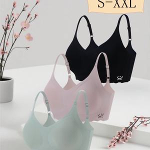TEMU 3개 세트 심리스 스트랩리스 브라 세트