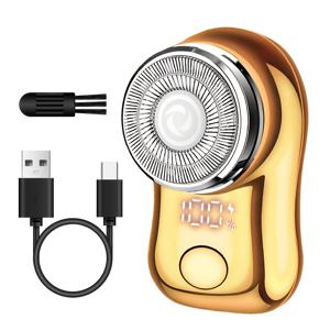 남성용 전기 면도기, USB 충전, 디지털 디스플레이 기능, 컴팩트하고 휴대하기 쉬움, 출장용, 남성을 위한 휴가 선물