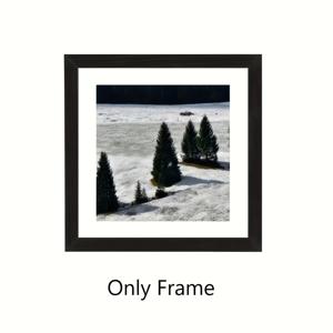 TEMU [ 모던 스타일] 갤러리 등급 블랙 사각 나무 사진 액자 20X20/25X25/30X30Cm (2.3Cm 두께 확장 액자 옵션) 600 고밀도 아크릴 방진 커버 벽/책상 장착 간편한 홈 사무실 사진 액자