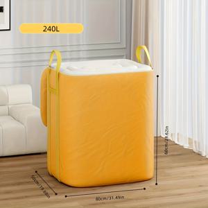 TEMU 대용량 180L/240L 기숙사 이사 보관 가방, 초대형 공간 절약 및 내구성 보관 가방, 이사 및 포장에 적합, 스크래치 방지 및 내마모성 의류 및 침구 보관 가방