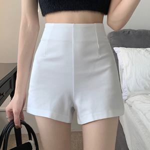 TEMU 여성 여름 데일리 캐주얼 얇은 패션 스키니 정장 스판 반바지 솔리드 하이웨스트 셔츠 a라인 힙감 날씬해 보이는 레깅스