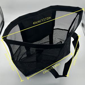 TEMU 다용도 대용량 메쉬 비치백, 숄더백 토트핸드백, 여행용 속이 빈 메쉬 수납 파우치