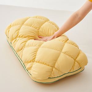 TEMU 부드럽고 편안한 파인애플 베개 - 목을 지지하여 편안함을 주어 잠을 잘 수 있게 해주며 가정, 침실 및 호텔에 필수품 - 완벽한 휴일 선물, 크리스마스 선물로 최고의 선택