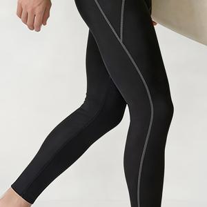 TEMU 남성용 수영 트렁크, 속건성, 자외선 차단, 경쟁용 9단 수영 트렁크, 해파리 수영복, 긴 다리 수영 트렁크