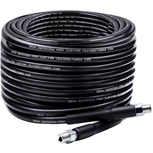 TEMU 고압 세척기 배수 클리너 세트 100FT, 최신 5800PSI 배수 청소 호스 1/4인치 NPT