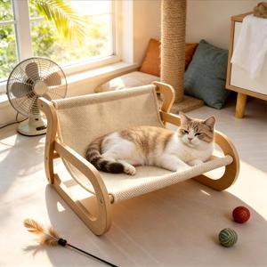 TEMU 실내 고양이 스크래쳐 침대, 스크래칭 패드 고양이 의자, 대형 고양이 스크래쳐 라운지용 실 고양이 스크래치 포스트, 고양이 가구 (대형용)