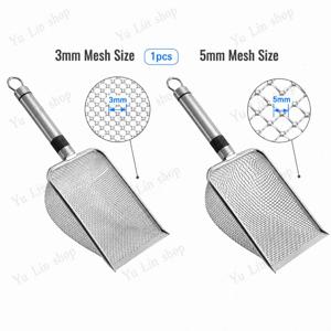 TEMU 인체공학적 손잡이가 있는 3/5mm 고강도 스테인리스 스틸 고양이 화장실 토변기 삽 - 녹 방지 및 간편한 세척, 빠른 배변물 청소, 내구성 있는 배변물 삽, 가정 및 화장실용으로 적합