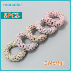 TEMU Marcolor 업그레이드 강화형 꼬임 땋은 머리끈, 여성용, 블랙, 캔디 컬러, 대비 색상, 멀티컬러, 밀크 커피 컬러, 번 헤어 타이, 고탄성 꼬인 헤어 루프, 높은 포니테일 헤어 액세서리